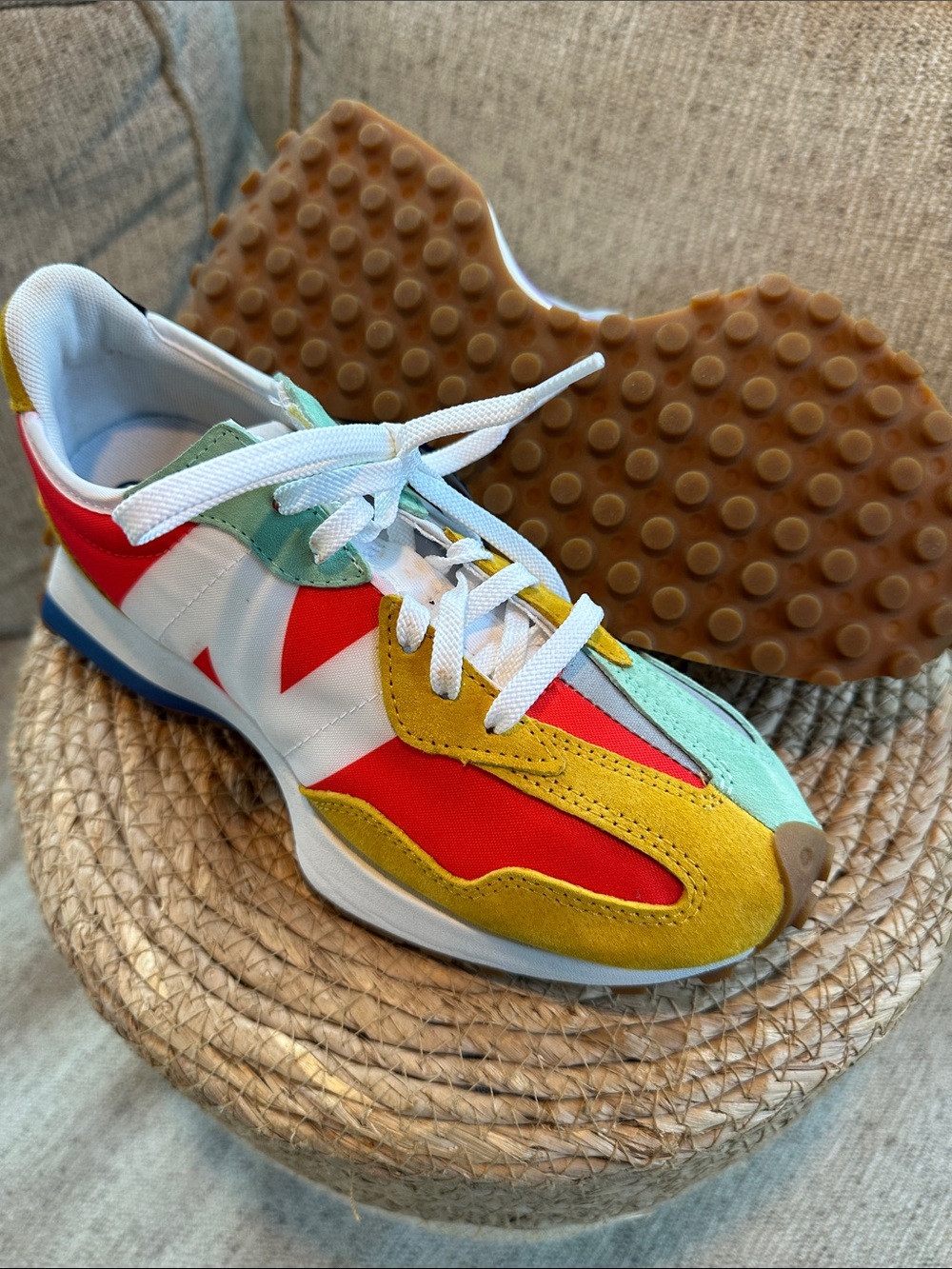 New Balance Neo Flame Sneakers - White, Red, Mint, Yellow, Purple - Picture 3 of 6
